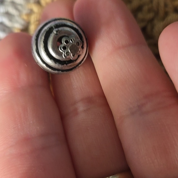 Vintage spiral textured spherical bead dangle earrings 90s pierced - Picture 2 of 3